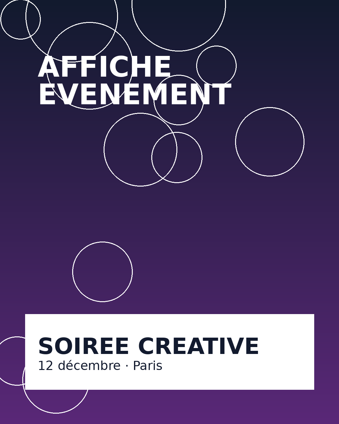 Affiche événement